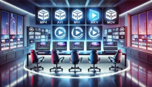 動画ファイルの保存形式を比較する人達