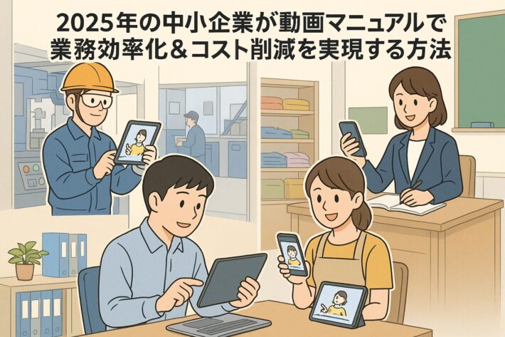 【2025年最新】中小企業が動画マニュアルで業務効率化＆コスト削減を実現する方法