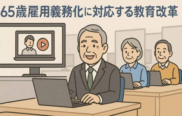 65歳までの雇用義務化に対応！動画マニュアルで高年齢者教育を効率化