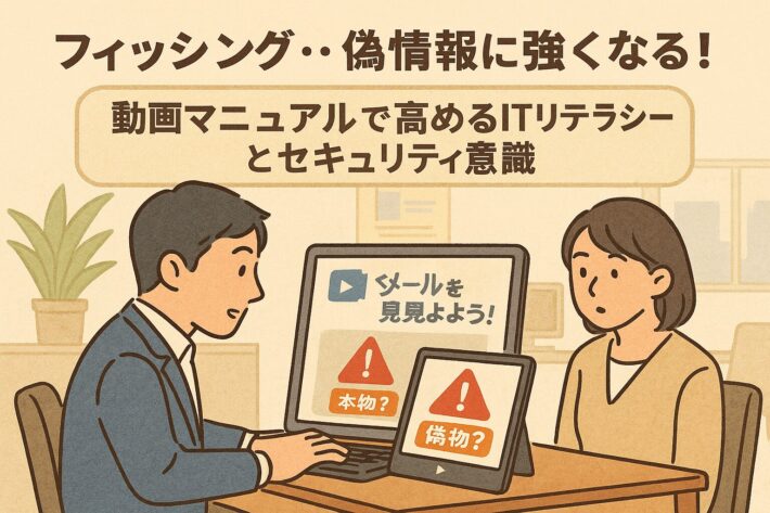 フィッシング・偽情報に強くなる！動画マニュアルで高めるITリテラシーとセキュリティ意識