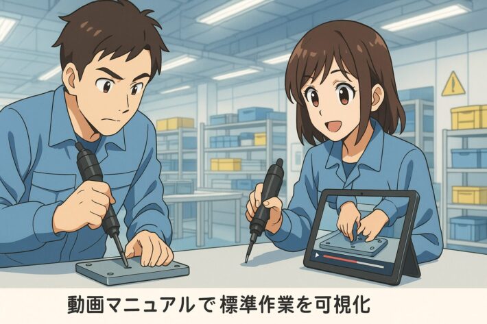 動画マニュアルを導入すべき理由｜組立製造現場の教育時間50％削減と品質バラツキ是正を同時に叶える方法