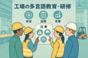 工場の多言語教育・研修
