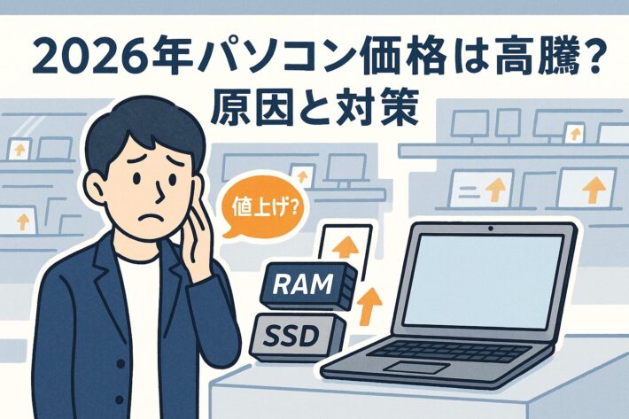 2026年パソコン価格は高騰？原因と対策2026年にPCは値上げ？買い時の結論2026年パソコン高騰の理由｜避け方