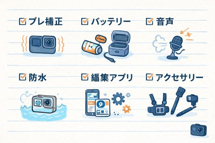 アクションカムのスペック比較